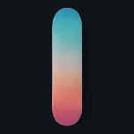 Sunset Ombre Turquoise to Pink Skateboard<br><div class="desc">ombre turquoise to pink</div>