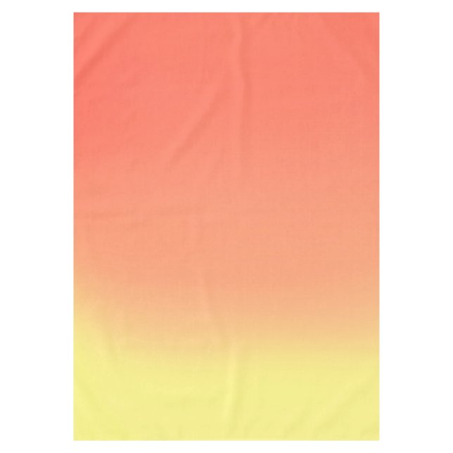 Sunset Ombre yellow & orange  Tablecloth (Front)