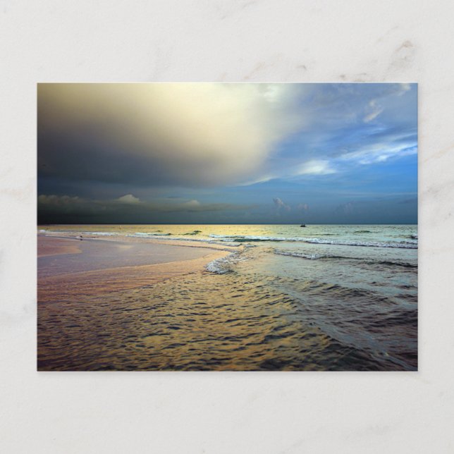 Sunset on an Anna Maria Beach Postcard (Front)