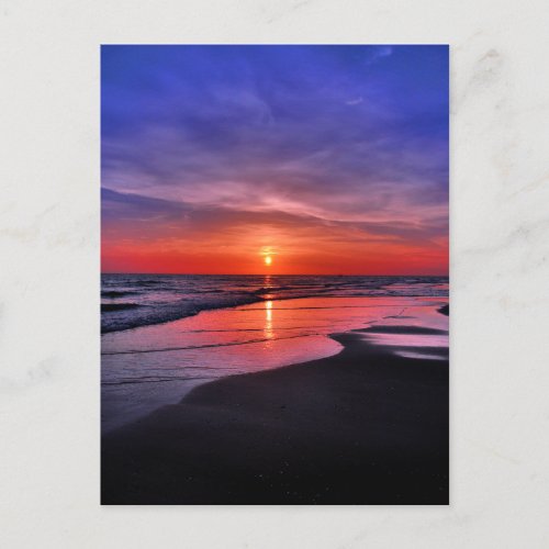 Sunset on an Anna Maria Island Beach Postcard