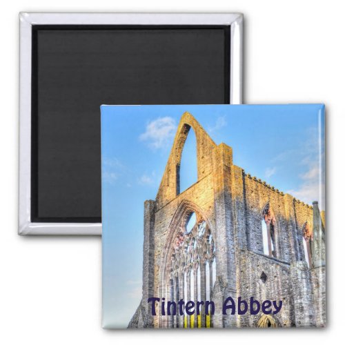 Sunset on Ancient Tintern Abbey Wales UK Magnet