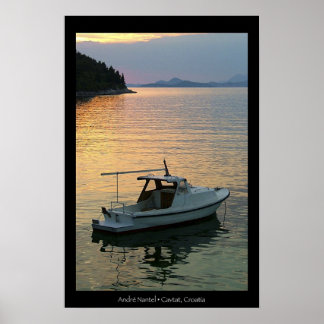 Sunset on Cavtat Bay Poster