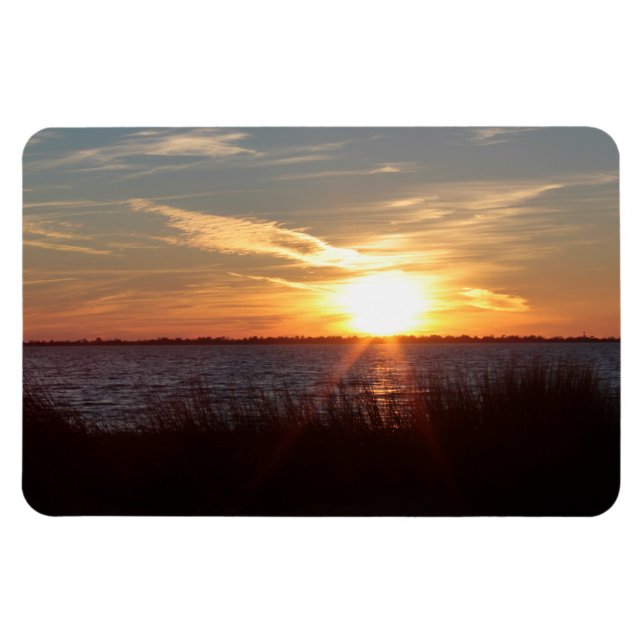 Sunset on Chincoteague Island. Magnet (Horizontal)