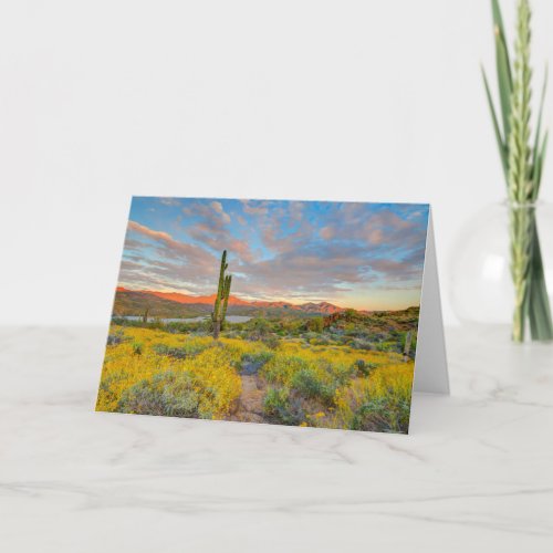 Sunset on Desert Landscape Card