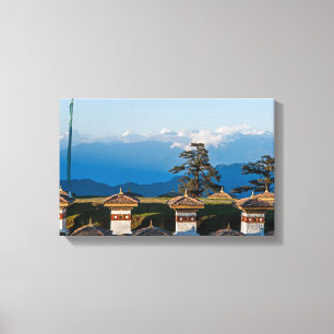 Sunset on Dochula Pass - Bhutan, Himalaya Canvas Print