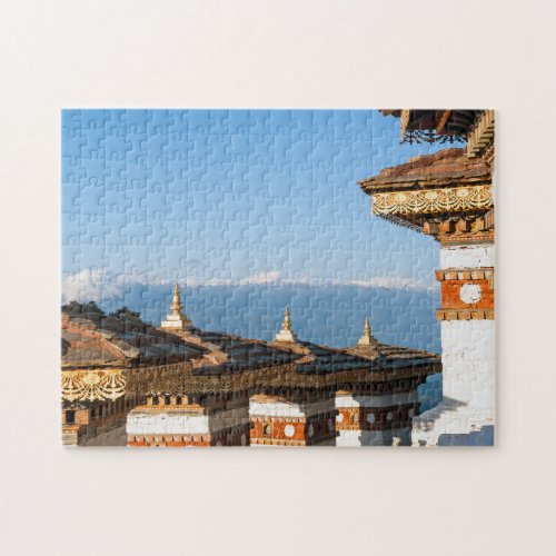 Sunset on Dochula Pass _ Bhutan Himalaya Jigsaw Puzzle