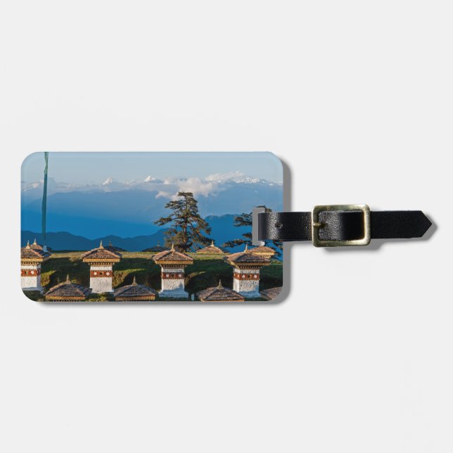 Sunset on Dochula Pass - Bhutan, Himalaya Luggage Tag (Front Horizontal)