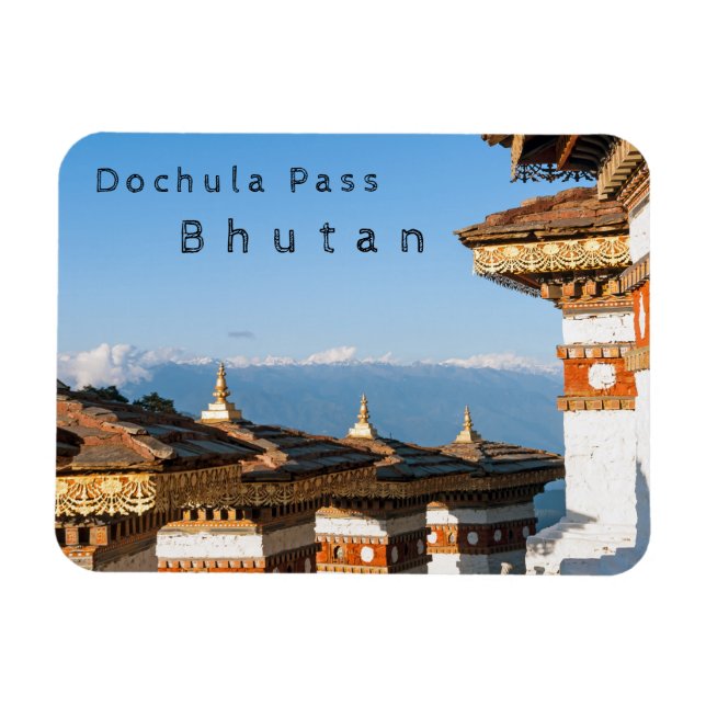 Sunset on Dochula Pass - Bhutan, Himalaya Magnet (Horizontal)