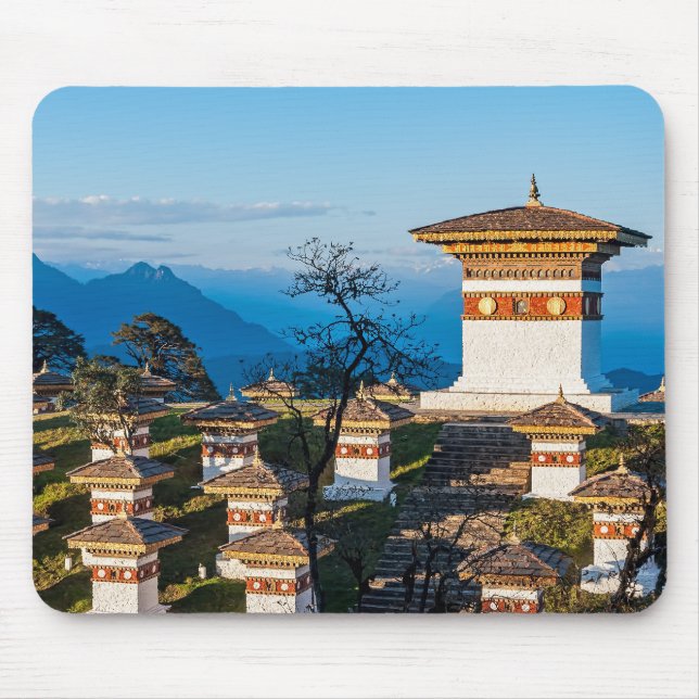 Sunset on Dochula Pass - Bhutan, Himalaya Mouse Pad (Front)
