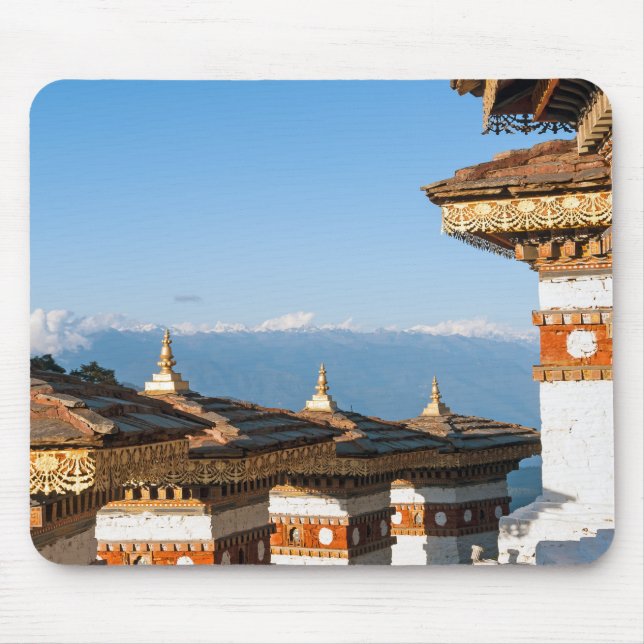 Sunset on Dochula Pass - Bhutan, Himalaya Mouse Pad (Front)