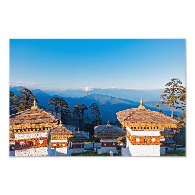 Sunset on Dochula Pass - Bhutan, Himalaya Photo Print (Front)