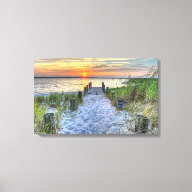Sunset on Fenwick Island Canvas Print (Front)