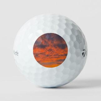 Sunset on Fire Golf Balls