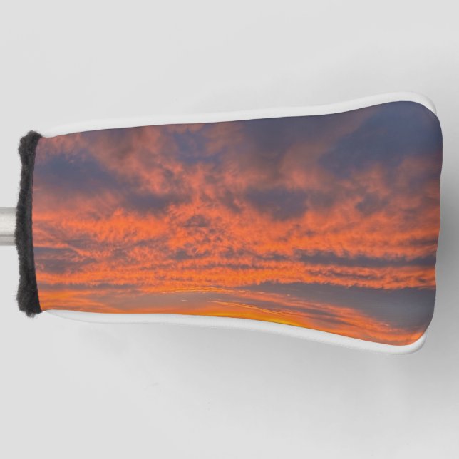 Sunset on Fire Golf Head Cover (Front)