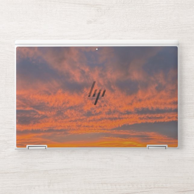 Sunset on Fire HP Laptop Skin (Front)