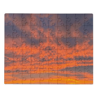 Sunset on Fire Jigsaw Puzzle