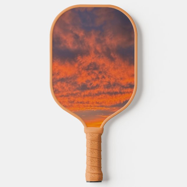 Sunset on Fire Pickleball Paddle (Front)
