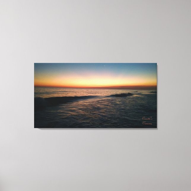 Sunset on Florida Beach Canvas Print (Front)