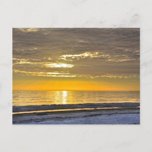 Sunset on Fort Myers Beach Florida Postcard