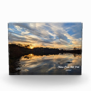 Sunset on Glass Photo Block