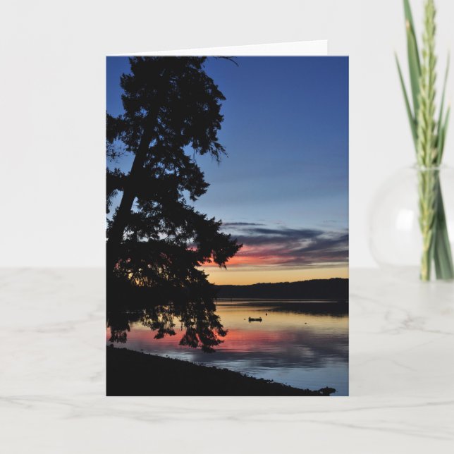 Sunset on Hood Canal - Frameable Art Card (Front)