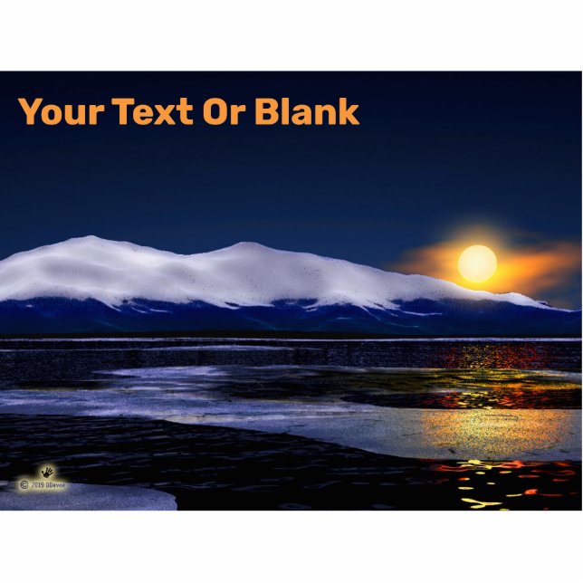 Sunset On Ice Cutout (Front)