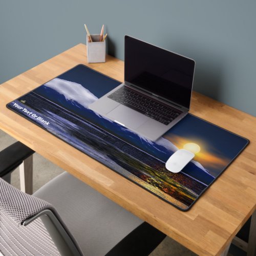 Sunset On Ice Desk Mat