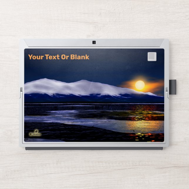 Sunset On Ice HP Laptop Skin (Front)