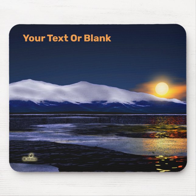 Sunset On Ice Mouse Pad (Front)