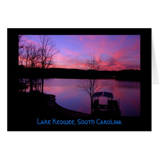 Sunset on Lake Keowee (Title) Cards (Front Horizontal)