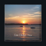 Sunset on Lake Okoboji, Iowa Magnet<br><div class="desc">Beautiful sunset on Lake Okoboji,  Iowa</div>