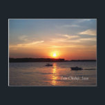Sunset on Lake Okoboji, Iowa Postcard<br><div class="desc">Beautiful sunset on Lake Okoboji,  Iowa.</div>