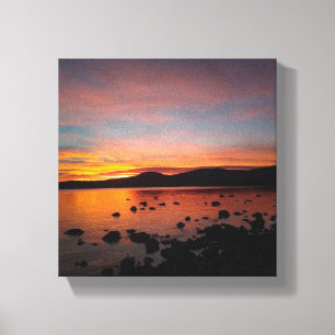 Sunset on Lake Tahoe Canvas Print
