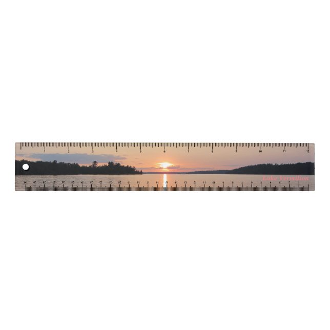 Sunset on Lake Vermilion Ruler (Front)
