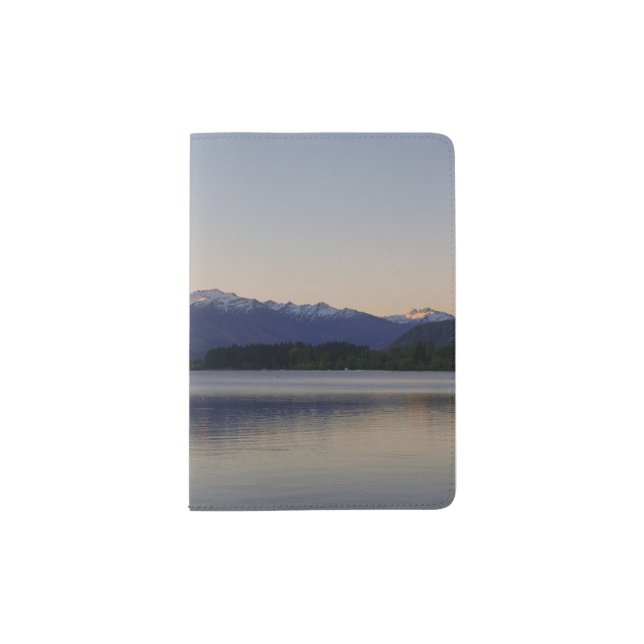 Sunset on Lake Wanaka, NZ - Passport Holder (Front)