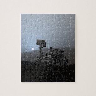 Sunset on Mars Curiosity Rover Jigsaw Puzzle