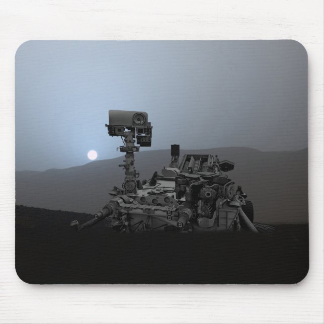 Sunset on Mars Curiosity Rover Mouse Pad (Front)