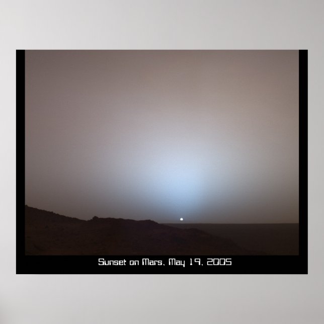 Sunset on Mars Poster (Front)
