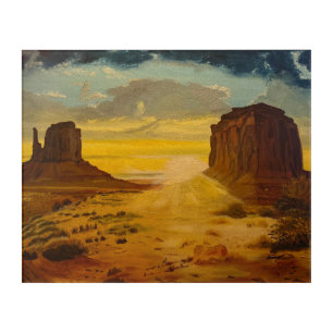 Sunset on Monument Valley, by Gary Poling Acrylic Print