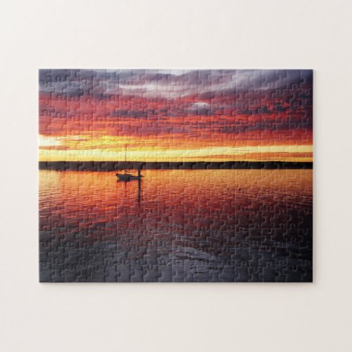 Sunset on Morro Bay puzzle
