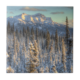 Sunset on Mount Fellows Ceramic Tile