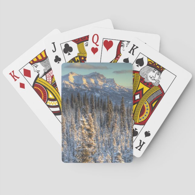 Sunset on Mount Fellows Poker Cards (Back)