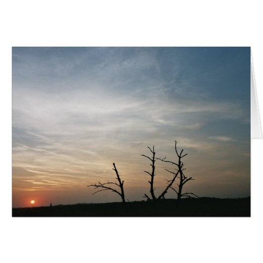 Sunset on mount St. Pieter Cards (Front Horizontal)