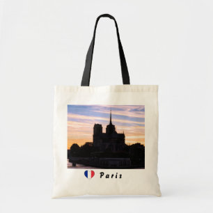 Sunset on Notre Dame de Paris - Paris, France Tote Bag