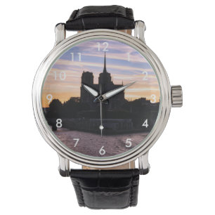 Sunset on Notre Dame de Paris - Paris, France Watch