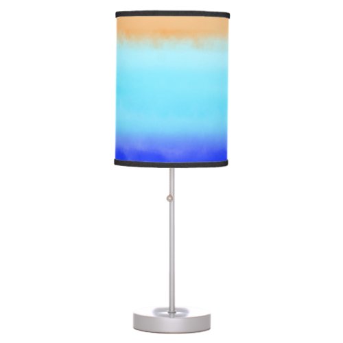 Sunset on ocean watercolor  Abstract art Ombre   Table Lamp