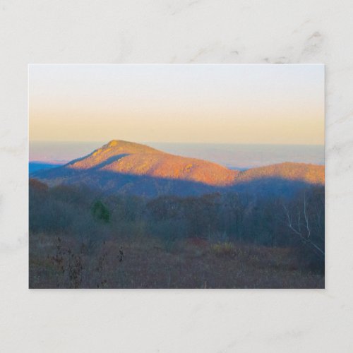 Sunset on Old Rag Mountain Shenandoah NP VA Postcard
