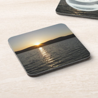 Sunset on Onota Lake: Horizontal Drink Coaster