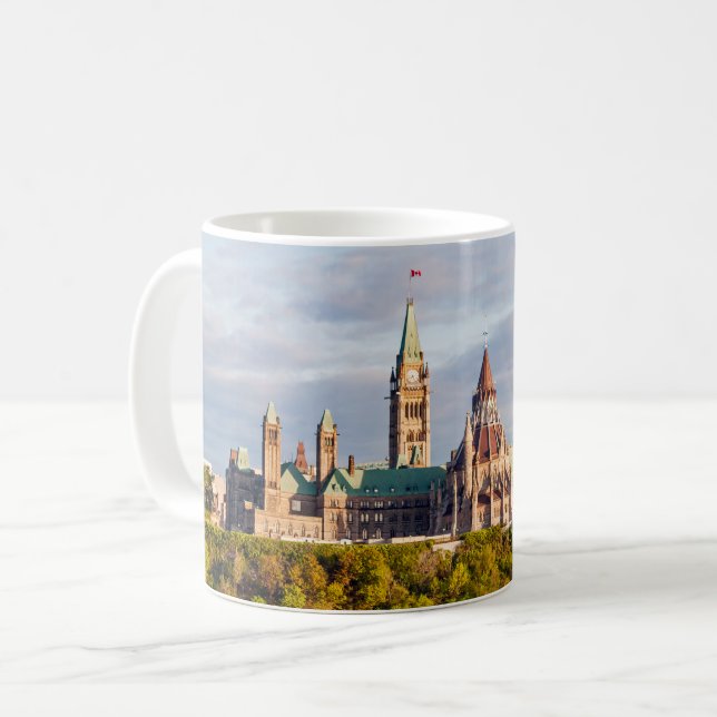 Sunset on Parliament Hill - Ottawa Coffee Mug (Front Left)