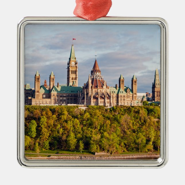Sunset on Parliament Hill - Ottawa Metal Ornament (Front)